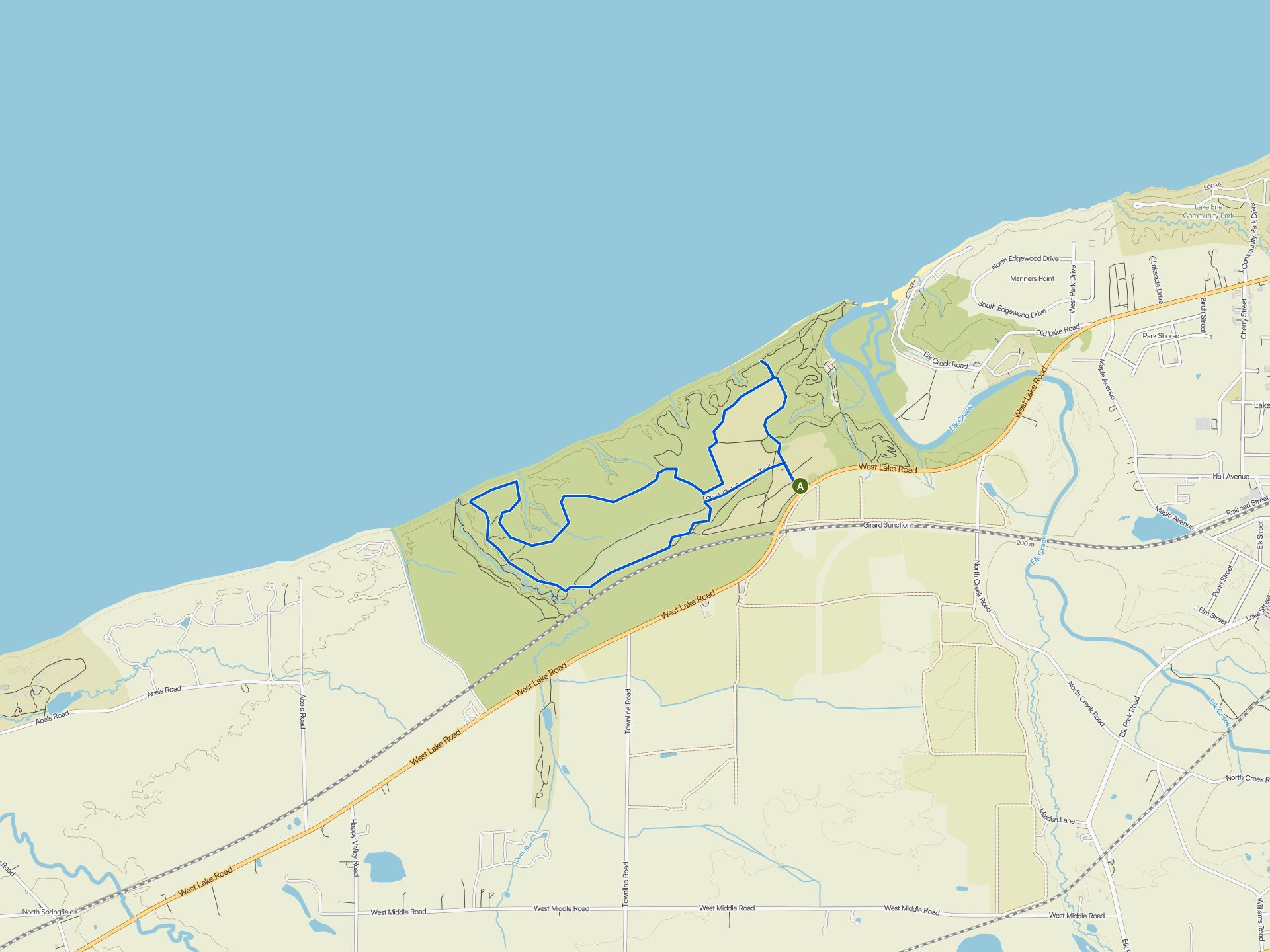 The best family-friendly hikes and walks in Erie Bluffs State Park | Komoot